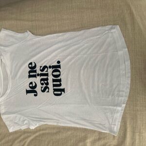 Zadig & Voltaire White Tee with Black Print